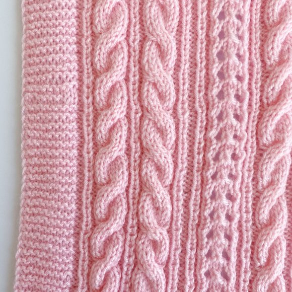 NEW! Handmade Pink Children's Small Blanke… - Picture 5 of 7
